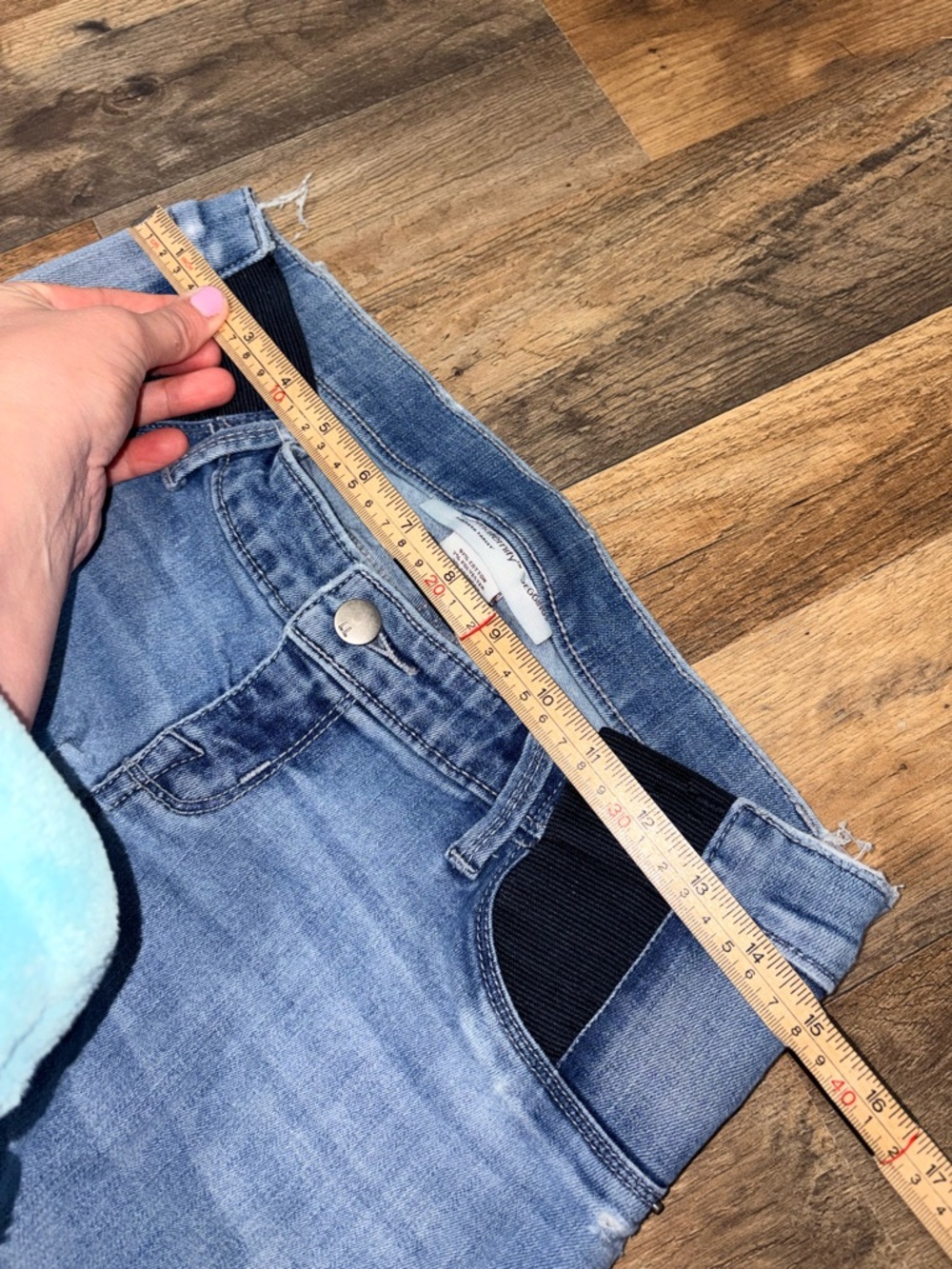 Isabel Maternity Jeans XS Distressed Skinny Light Wash Stretch Denim Target - Picture 4 of 8